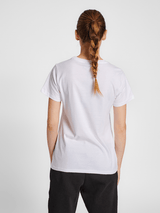Hummel Women's Red Basic Short Sleeve T-Shirt Hummel