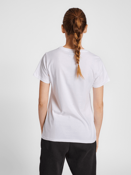 Hummel Women's Red Basic Short Sleeve T-Shirt Hummel