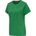 Hummel Women's Red Basic Short Sleeve T-Shirt Hummel