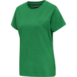 Hummel Women's Red Basic Short Sleeve T-Shirt Hummel