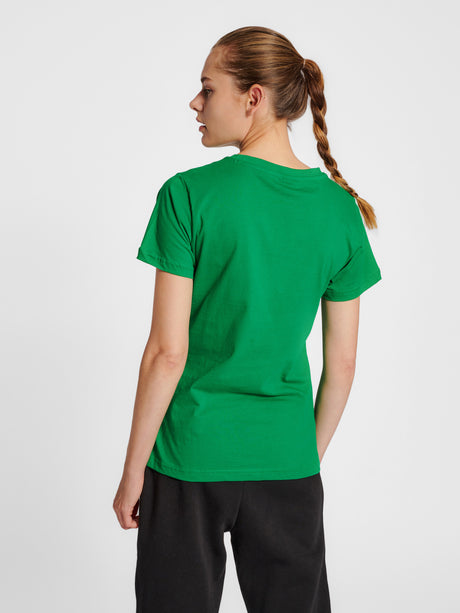 Hummel Women's Red Basic Short Sleeve T-Shirt Hummel