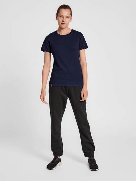 Hummel Women's Red Basic Short Sleeve T-Shirt Hummel