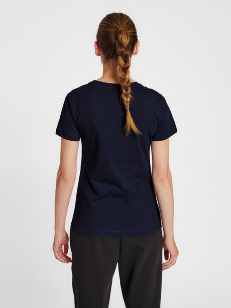 Hummel Women's Red Basic Short Sleeve T-Shirt Hummel