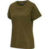 Hummel Women's Red Basic Short Sleeve T-Shirt Hummel