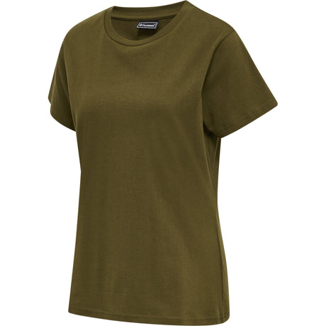 Hummel Women's Red Basic Short Sleeve T-Shirt Hummel