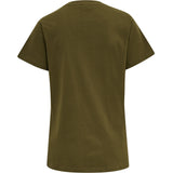 Hummel Women's Red Basic Short Sleeve T-Shirt Hummel