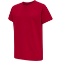 Hummel Youth Red Basic Short Sleeve T-Shirt Hummel