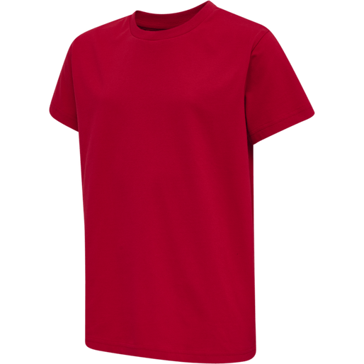 Hummel Youth Red Basic Short Sleeve T-Shirt Hummel