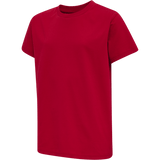 Hummel Youth Red Basic Short Sleeve T-Shirt Hummel