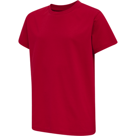 Hummel Youth Red Basic Short Sleeve T-Shirt Hummel