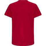 Hummel Youth Red Basic Short Sleeve T-Shirt Hummel