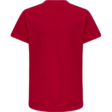 Hummel Youth Red Basic Short Sleeve T-Shirt Hummel