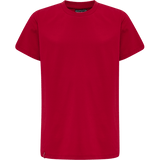 Hummel Youth Red Basic Short Sleeve T-Shirt Hummel