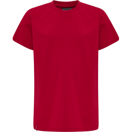 Hummel Youth Red Basic Short Sleeve T-Shirt Hummel