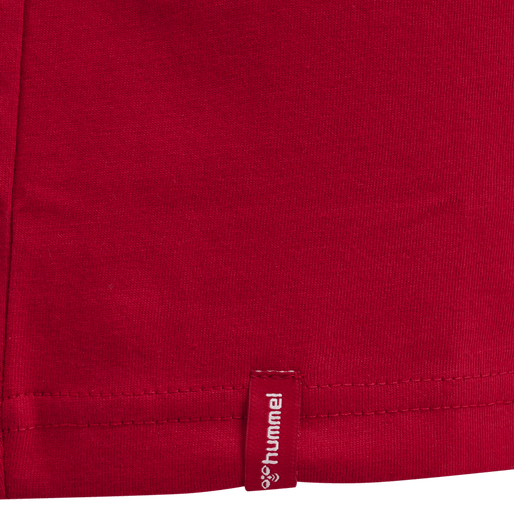 Hummel Youth Red Basic Short Sleeve T-Shirt Hummel