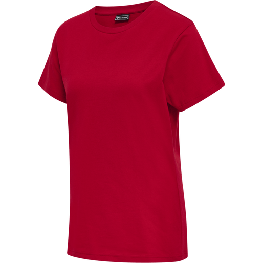 Hummel Women's Red Basic Short Sleeve T-Shirt Hummel