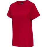 Hummel Women's Red Basic Short Sleeve T-Shirt Hummel