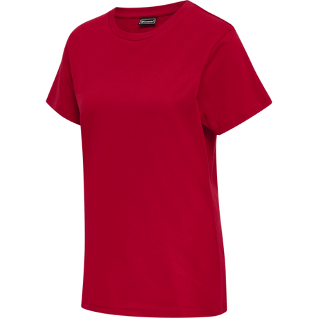 Hummel Women's Red Basic Short Sleeve T-Shirt Hummel