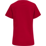 Hummel Women's Red Basic Short Sleeve T-Shirt Hummel
