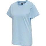 Hummel Women's Red Basic Short Sleeve T-Shirt Hummel