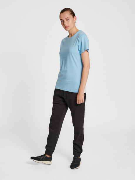 Hummel Women's Red Basic Short Sleeve T-Shirt Hummel