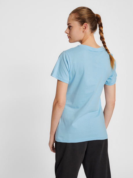 Hummel Women's Red Basic Short Sleeve T-Shirt Hummel