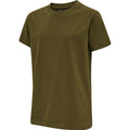 Hummel Youth Red Basic Short Sleeve T-Shirt Hummel