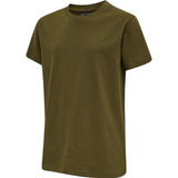 Hummel Youth Red Basic Short Sleeve T-Shirt Hummel