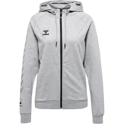 Hummel Women's Move Grid Cotton Zip Hoodie Hummel