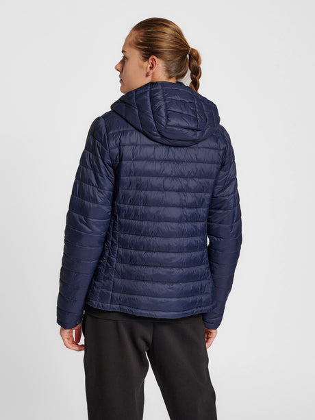 Hummel Women's Red Quilted Hood Jacket Hummel