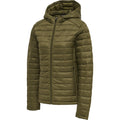 Hummel Women's Red Quilted Hood Jacket Hummel