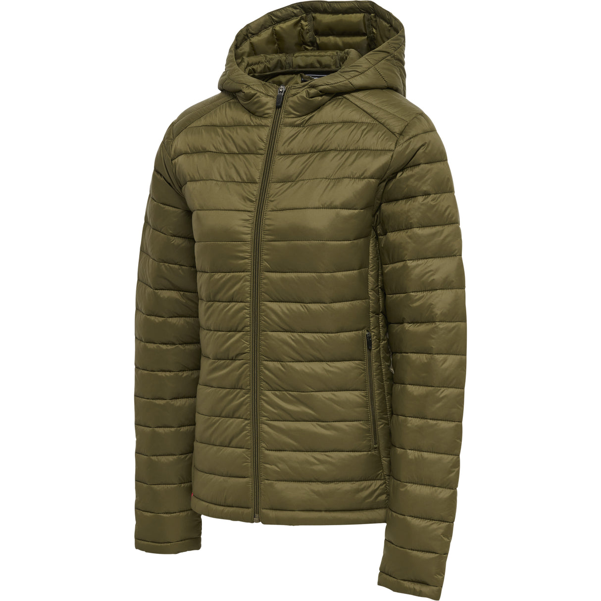Hummel Women's Red Quilted Hood Jacket Hummel