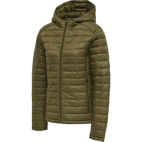 Hummel Women's Red Quilted Hood Jacket Hummel