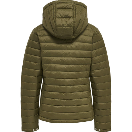 Hummel Women's Red Quilted Hood Jacket Hummel