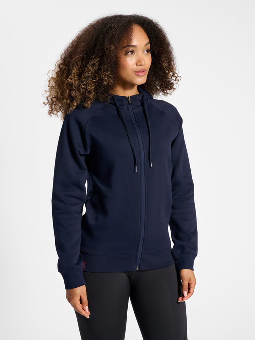 Hummel Women's Red Classic Zip Hoodie Hummel