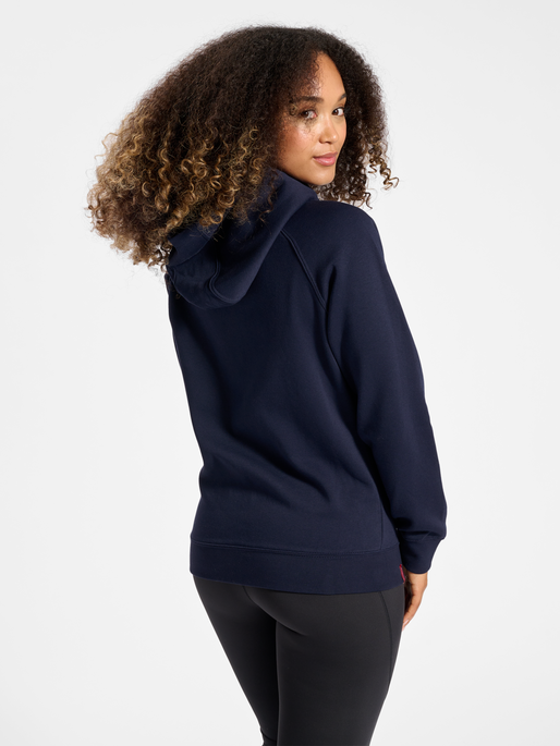 Hummel Women's Red Classic Zip Hoodie Hummel