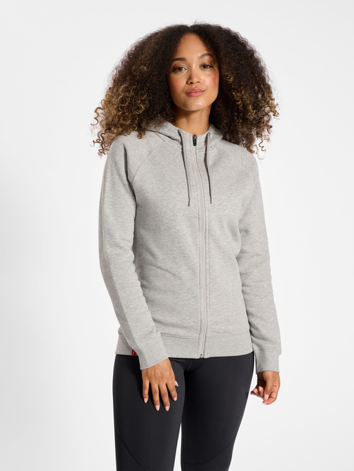 Hummel Women's Red Classic Zip Hoodie Hummel