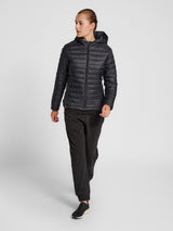Hummel Women's Red Quilted Hood Jacket Hummel
