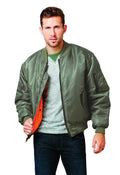 Bravo Men's Bravo Ma-1 Flight Jacket Bravo