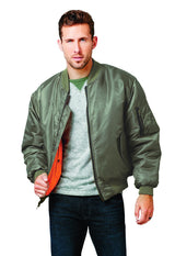 Bravo Men's Bravo Ma-1 Flight Jacket Bravo