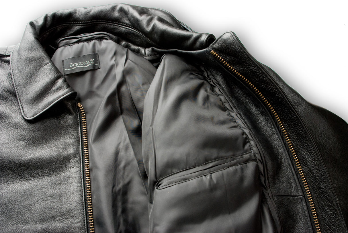 Burk's Bay Men's A-1 Bomber Brown Burk's Bay