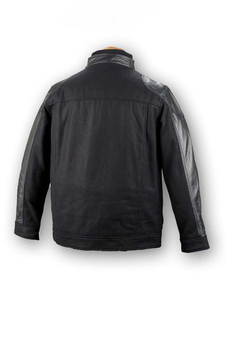 Burk's Bay Men's Wool & Leather Racing Style Jacket Burk's Bay