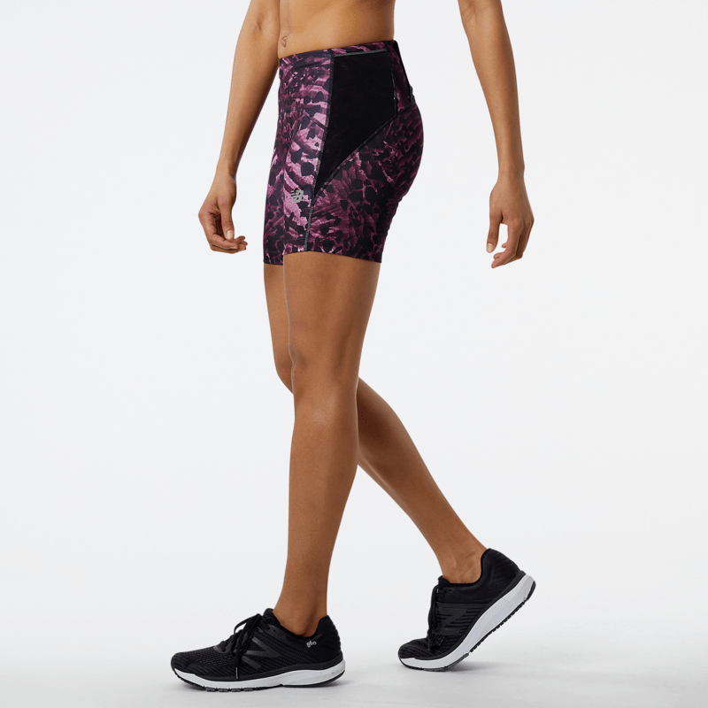 New Balance Women's Printed Impact Run Fitted Short Womens Apparel Shorts