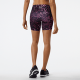 New Balance Women's Printed Impact Run Fitted Short Womens Apparel Shorts