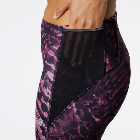 New Balance Women's Printed Impact Run Fitted Short Womens Apparel Shorts