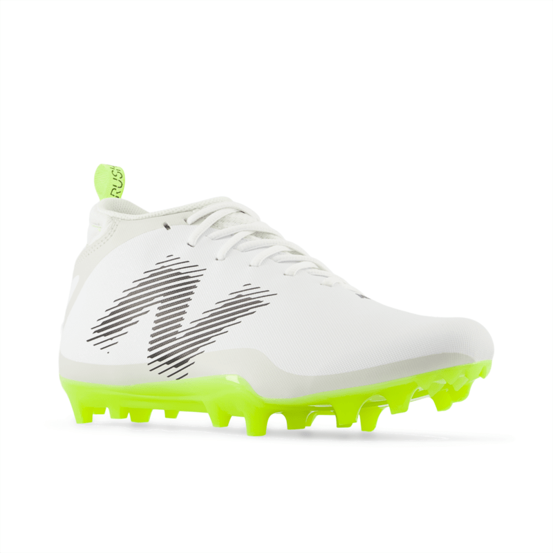 New Balance Men's Rush V4 Mid Lacrosse Cleat - RUSHMWT4 Wide Lacrosse Footwear Adult