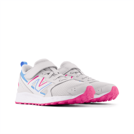 New Balance Youth Girls Fresh Foam 650 Bungee Lace with Top Strap - YT650GP1 X-Wide Youth Footwear Training & Running