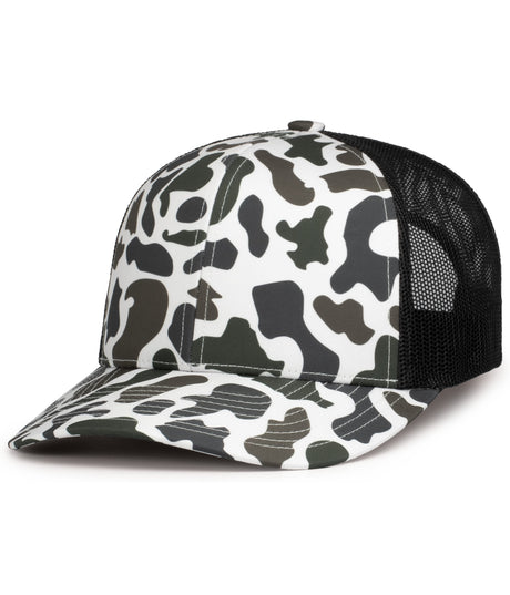 Pacific Headwear Duck Camo Trucker Snapback Cap Pacific Headwear