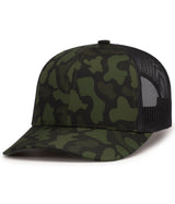 Pacific Headwear Duck Camo Trucker Snapback Cap Pacific Headwear