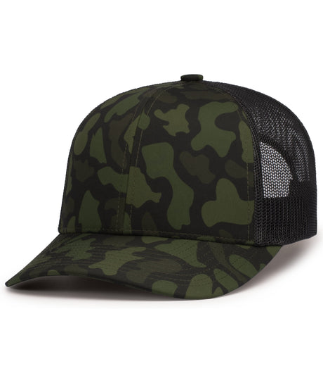 Pacific Headwear Duck Camo Trucker Snapback Cap Pacific Headwear